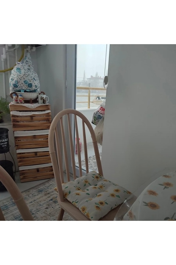 Eyfel Sandalye Ahşap Ham - 8