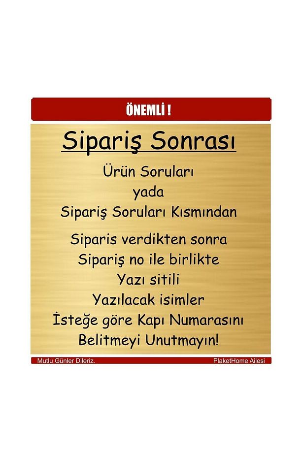 Kişiye Özel Metal Kapı Isimliği-yapışkanlı Kapı Süsü Model 009 - 4