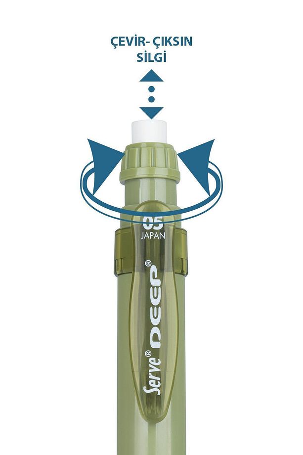 Versatil Kalem (Mekanik Kurşun Kalem) Deep 0.5 Mm Yaprak Yeşili Sv-Deep-05-Yy - 2