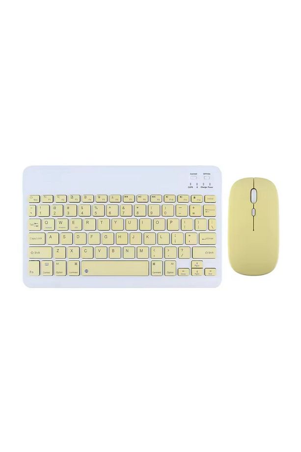 Bluetooth Kablosuz Klavye Ve Mouse Seti Kablosuz Klavye Renkli 150h Şarjlı - 1