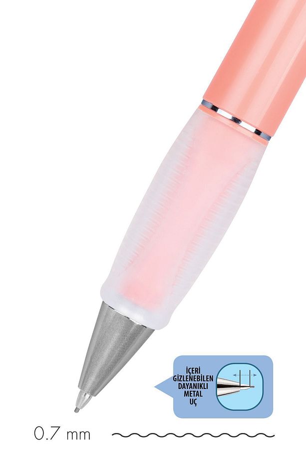 Versatil Kalem (Mekanik Kurşun Kalem) Deep 0.7 Mm Mercan Sv-Deep-07-Mc - 3