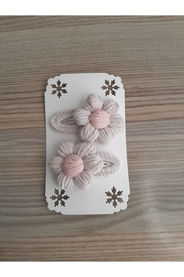 Handmade Baby Girl and Child Knitted Daisy 2-Piece Snap Buckle Set