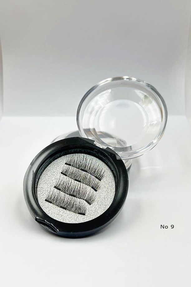 Doğal Görünümlü Manyetik Mıknatıslı Tam Boy Takma Kirpik - No:9 - 4