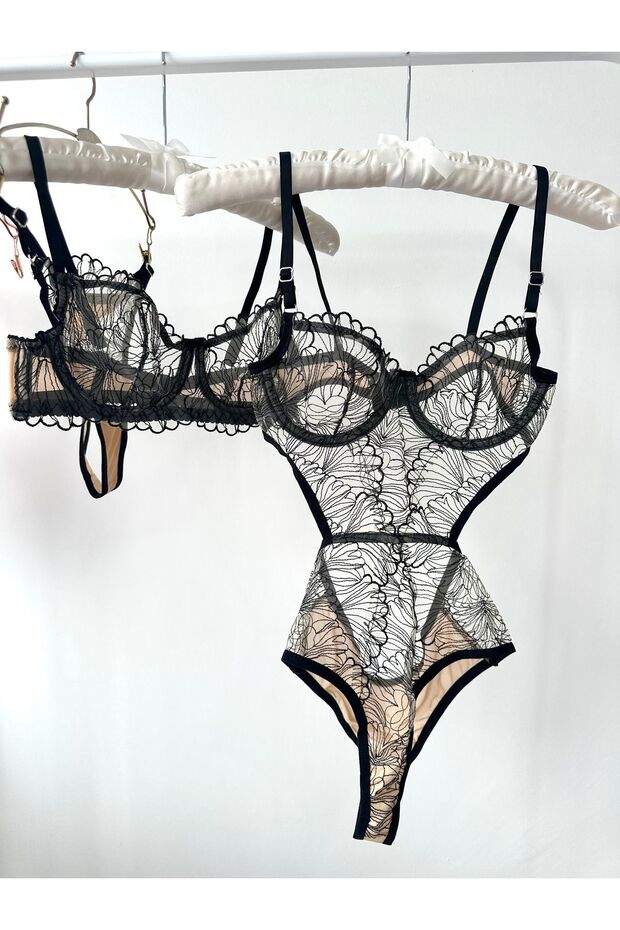 Blair Siyah Bodysuit - 5