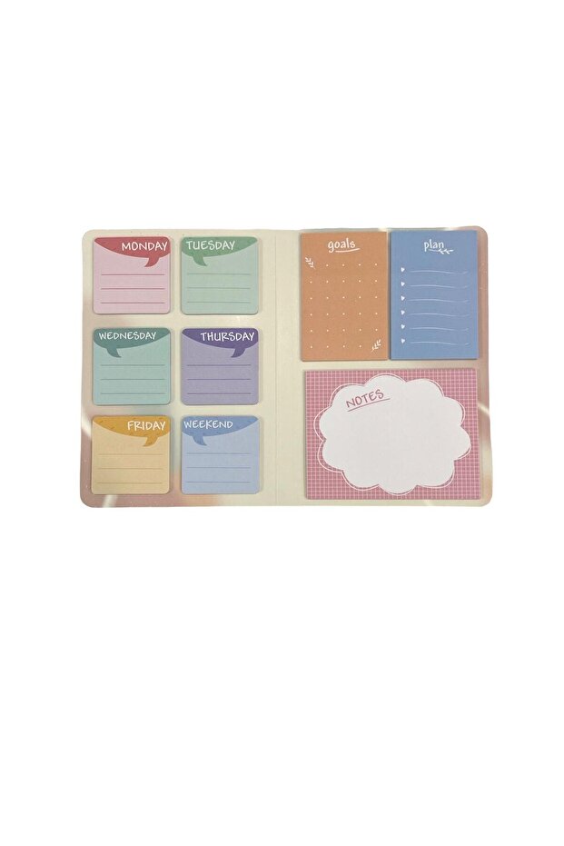 مجموعة ورق ملاحظات لاصق - 1