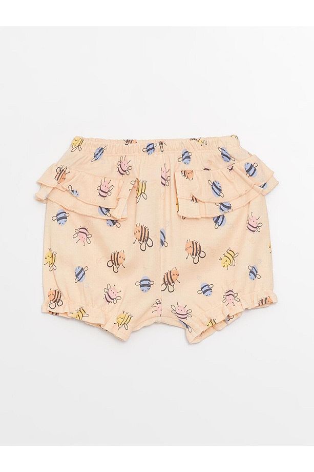 LCW baby Kare Yaka Desenli Kız Bebek 3'lü - 3