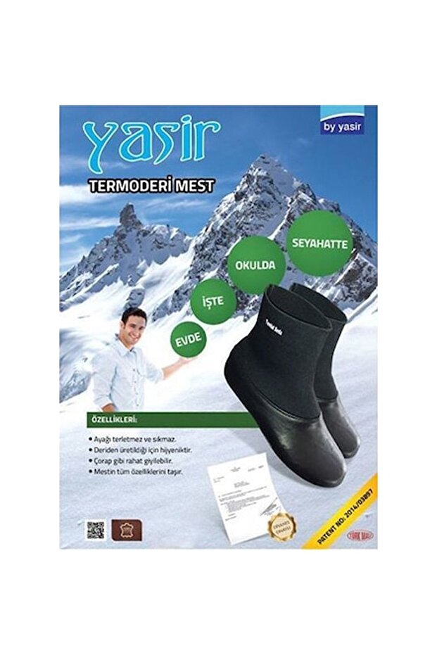 Unisex Siyah Termoderi Mest Çorap - 2