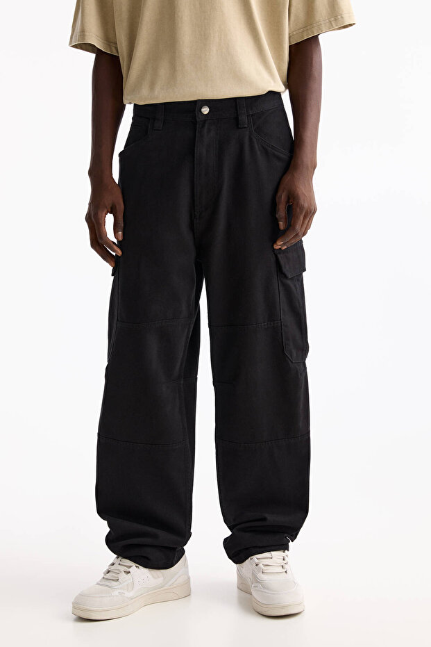 Cargo Pants with Stitching - 1