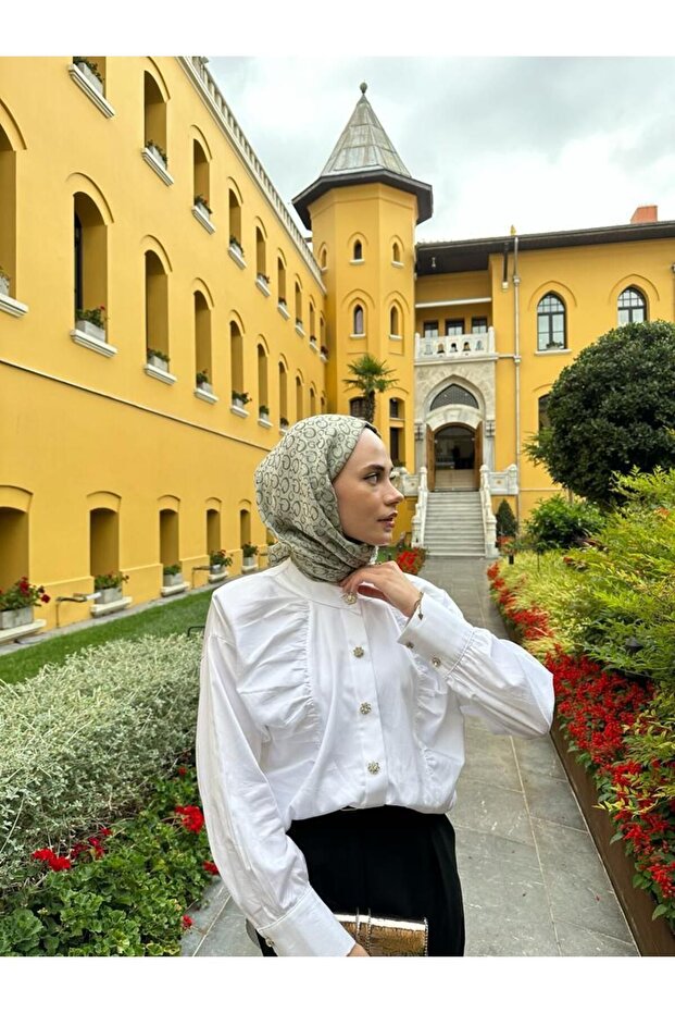 Beyaz Ahu Gömlek - 1