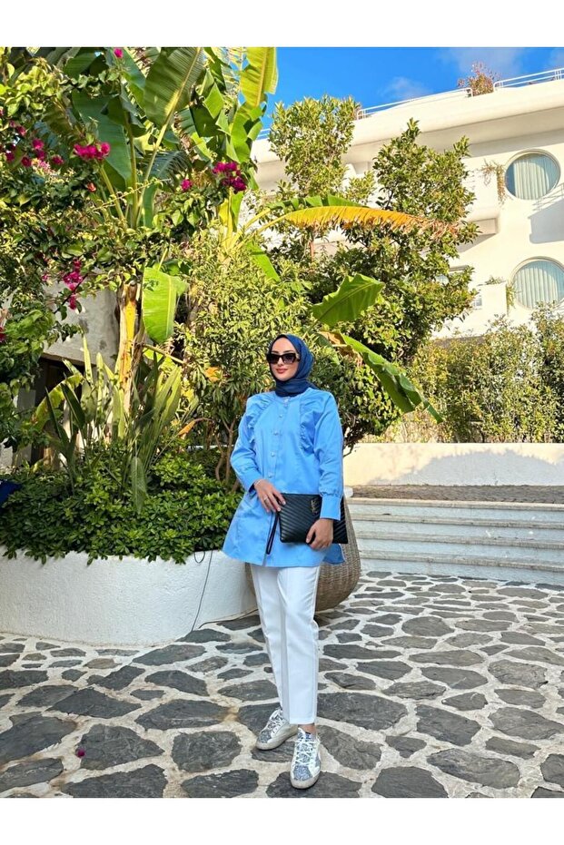 Bebe Mavisi Ahu Gömlek - 3