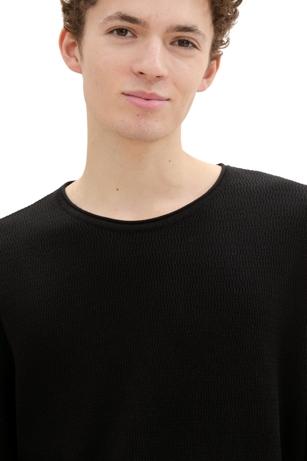 Structured Roll Edge Knit - 5