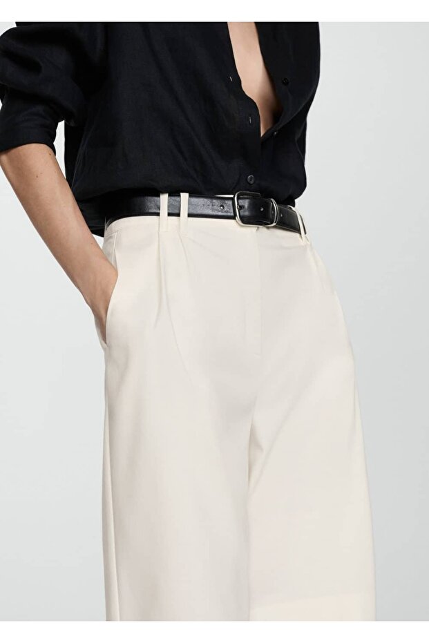 Gerade Bermudashorts mit hoher Taille - 7