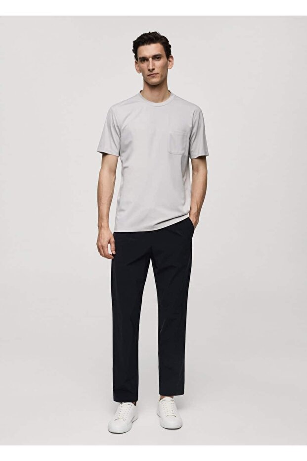 Cepli slim fit tişört - 2