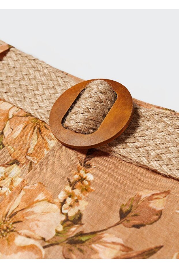 Leinenhose mit Blumenmuster - 7