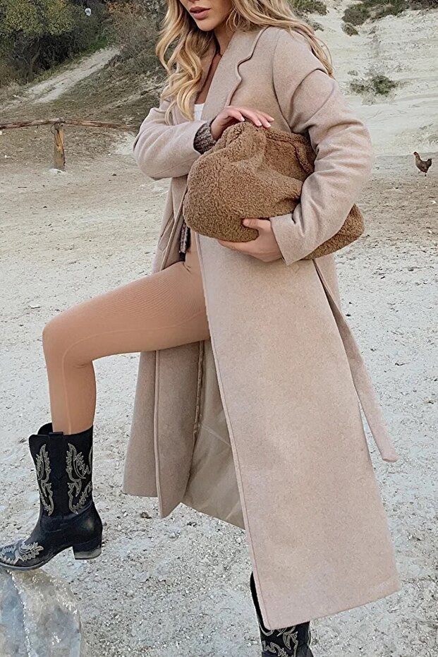 Bej Şık Kaşe Kaban - 3