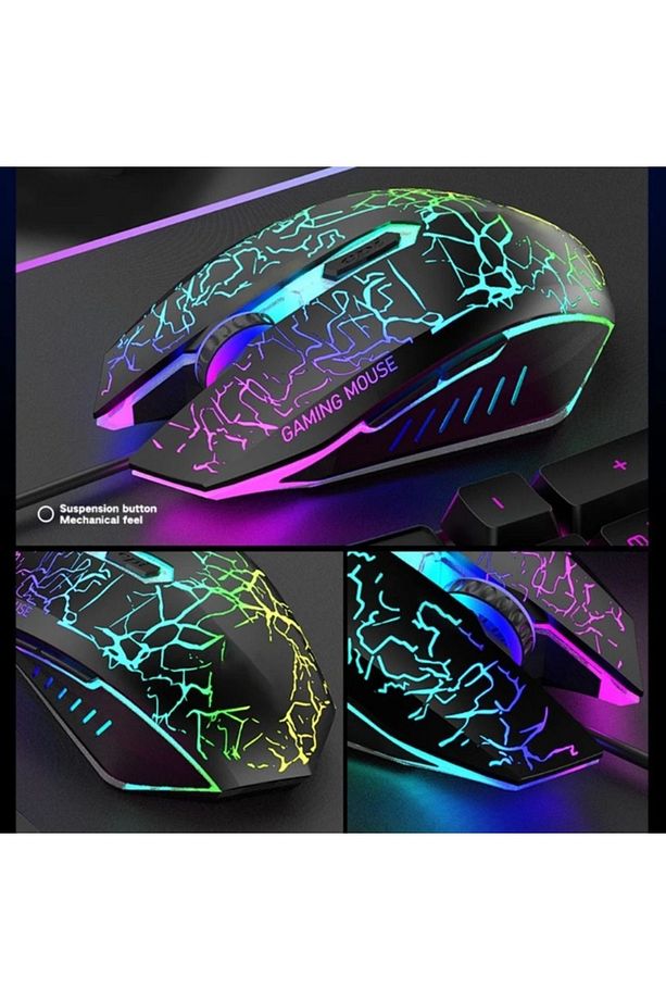 Togo Rainbow Oyuncu Klavye Mouse Seti Usb Girişli Kablolu 2İN1 Gaming Set - 5