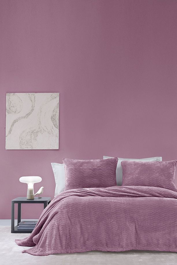 Dazel Tek Kişilik Battaniye Yatak Örtüsü Seti 170x225 Cm - Kül Moru - 1