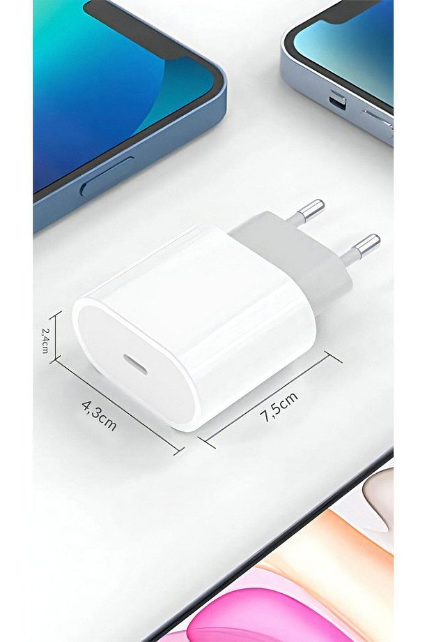 By Deji Iphone 8 X Xs Xr 11 12 13 14 7 Pro Max Mini Plus Uyumlu 20w Hızlı Şarj Adaptörü Type-c - 2