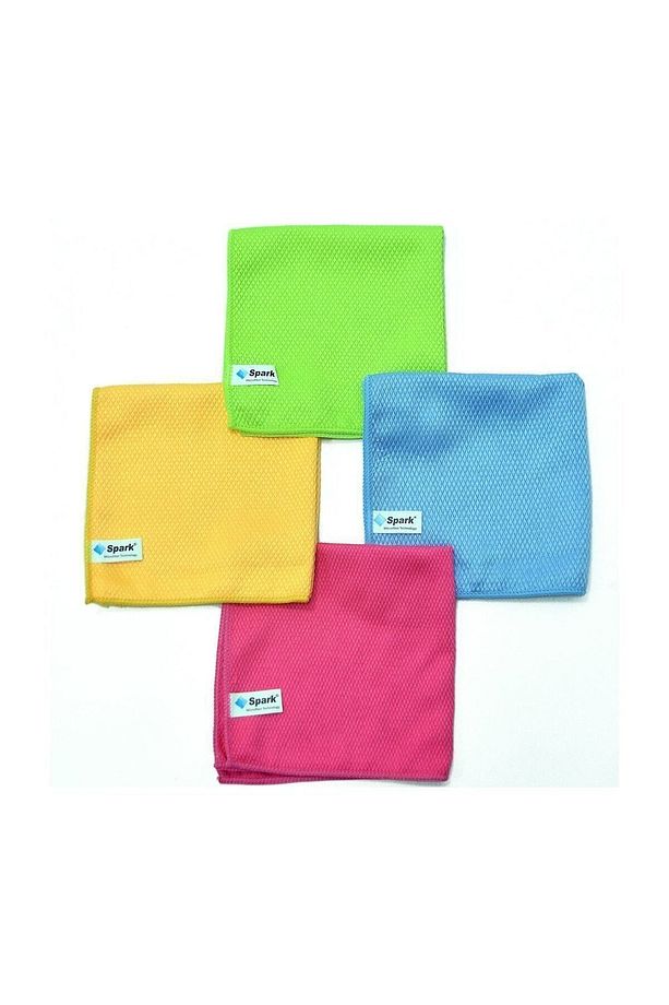 (4 Adet) 2309 Mikrofiber Cam Temizlik Bezi 40x40 Cm. - 1