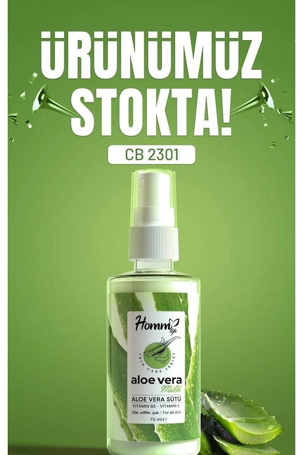 Aloe Vera Sütü Vitamin B5 Vitamin E Tüm Cilt Tipleri İçin 70 ml - 5