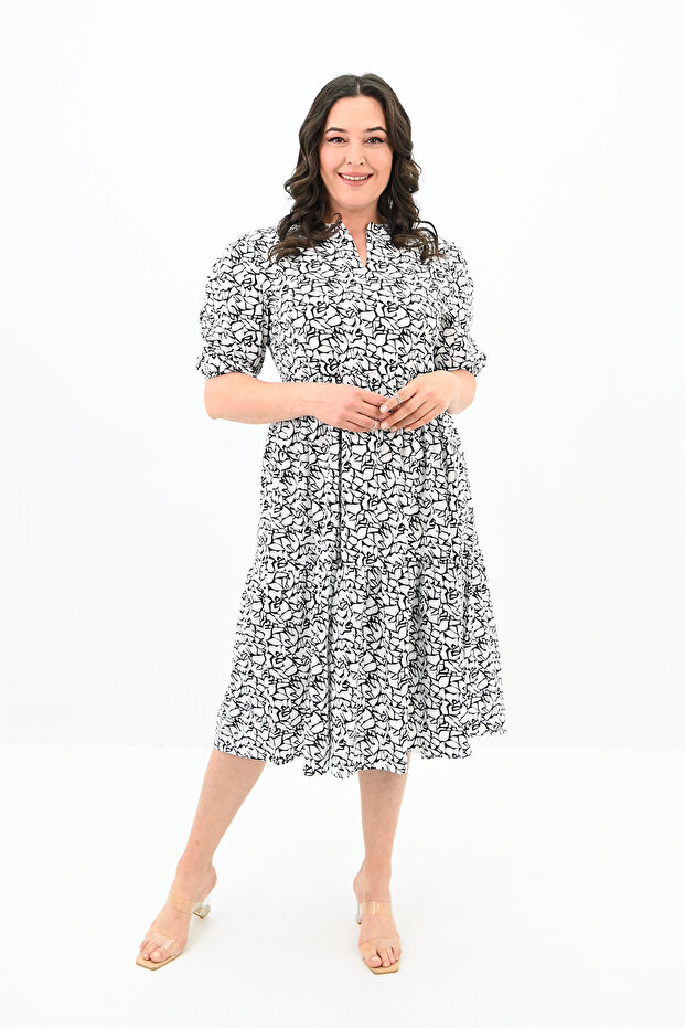Women's Plus Size Floral Print Dress 5230-25
