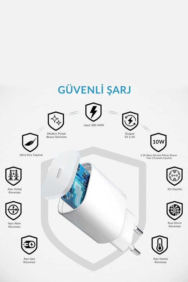 Xiaomi Redmi 10a / 9a / 9c / 7 / 7a / Go / A2 Lite / Play / 5plus / 6 /6 Pro/6aşarj Aleti Micro Usb - 4