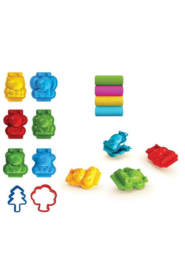 3d Hayvanlar Hamur Seti (200 Gr.) - Oyun Hamuru Seti - Hamur Setleri - Hamur Kalıpları - 3