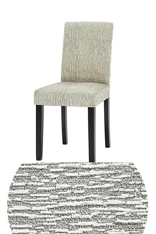 Woven Jacquard Fabric, No Hem, Elastic Chair Cover. Washable, Flexible, Chair Cover (1 Piece)