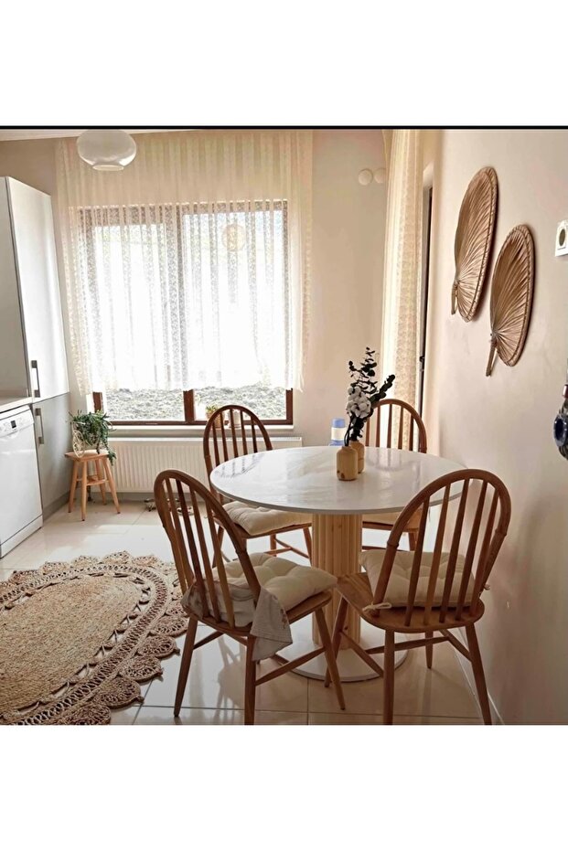 Eyfel Sandalye Ahşap Ham - 1