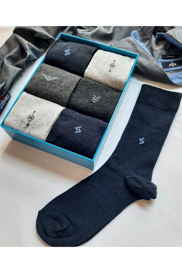 Men's Socks, 6-Piece Men's Socks, Groom's Socks, Suit Socks, Economical Quality Socks