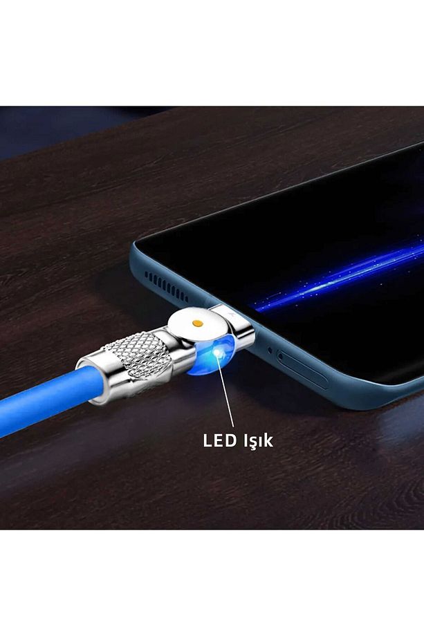 Mio UC100 USB-C To USB-C 100W 180° Dönebilen 480Mbps Ultra Hızlı Şarj ve Data Kablosu 1,8METRE - 3