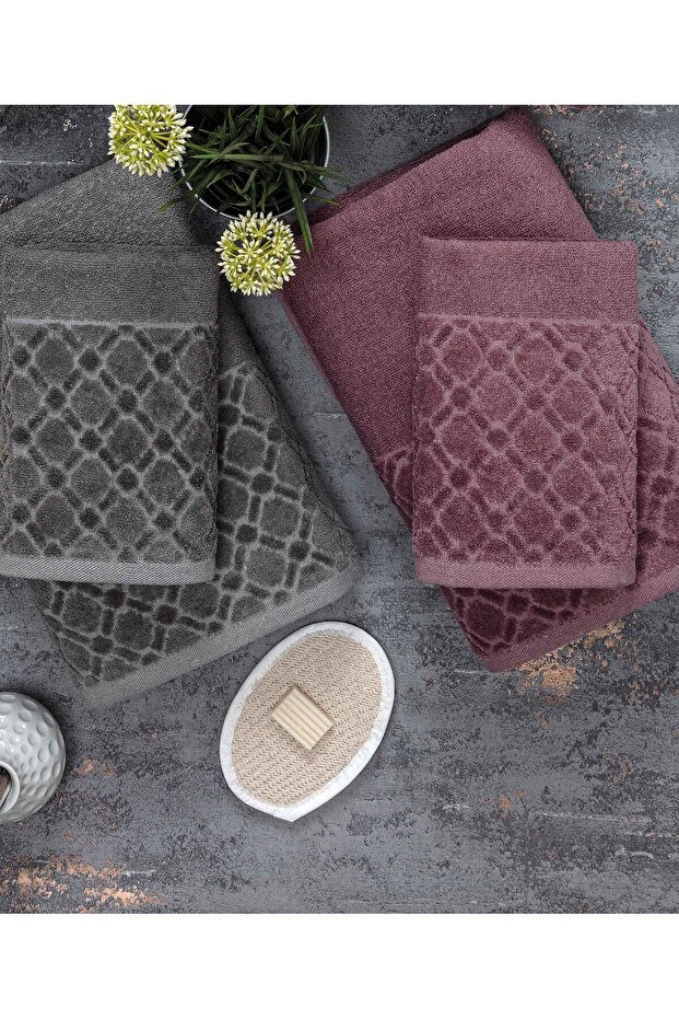 Vegas 6 Piece Velvet Boxed Bath Towel Set |   Dowry List |   Bath Towel |   Hand and Face Towel