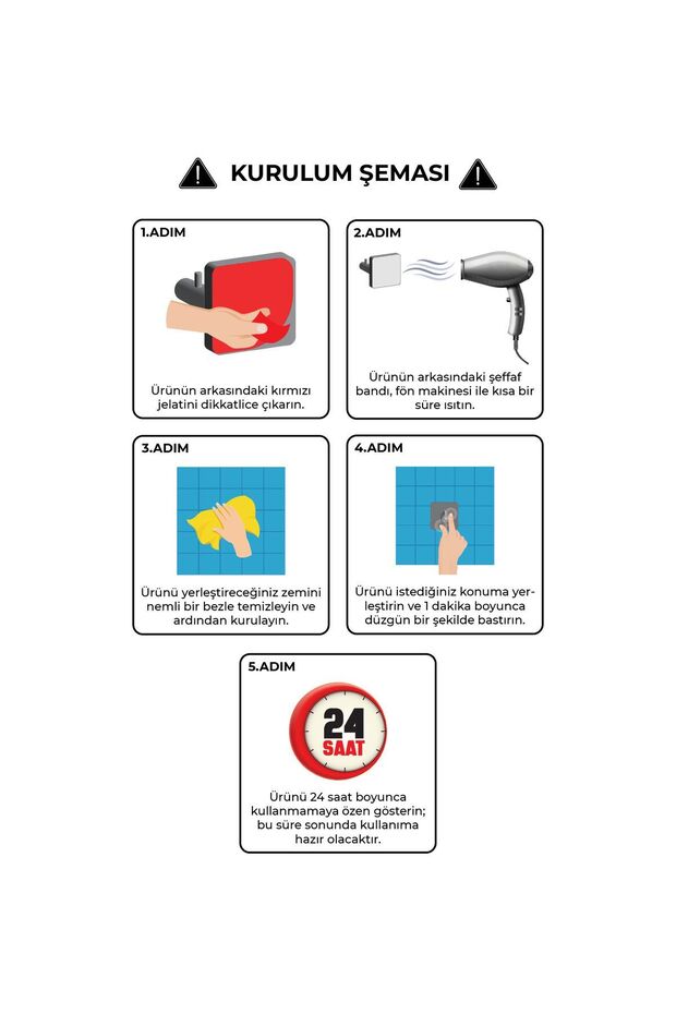 Paslanmaz Çelik Havlu Askılığı / Havluluk - Yapışkanlı Sistem - Altomonte 50cm Tam Havlu Ölçüsü - 8