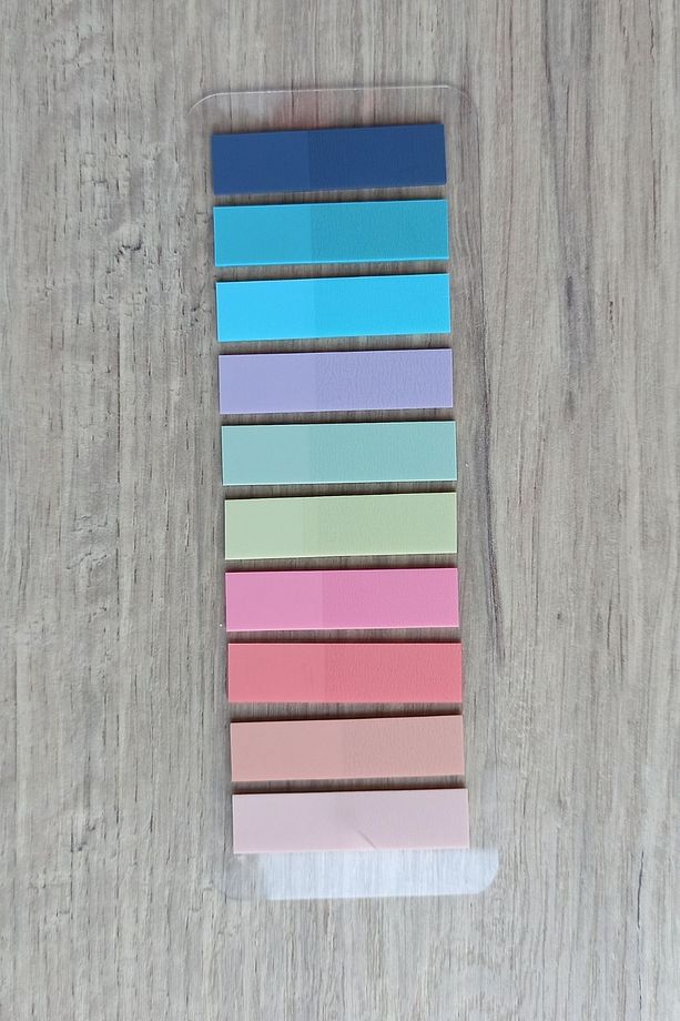 200 Yaprak 1 Paket Soft Pastel Renk Post-it Yapışkanlı Not Kağıdı Index Sticker Indeks - 1