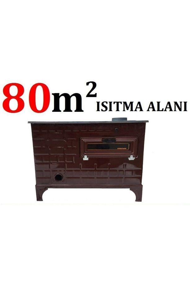 Kovalı Kuzine Odun Kömür Sobası - Uyuyan Soba Fırınlı Maşinga Soba Döküm Soba - 5
