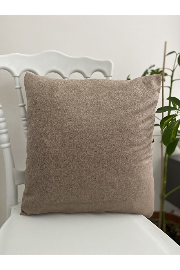 Brown Leather Throw Pillow Cover