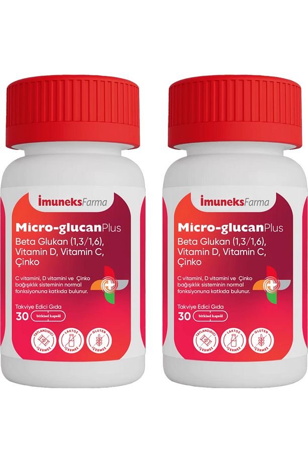 İmuneks Micro-Glucan Plus Beta Glukan 30 Kapsül 2'Lİ - 1