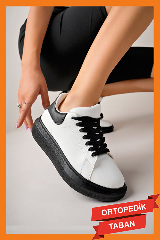 Casuallt101 White Back Black St Women's Casual Shoes