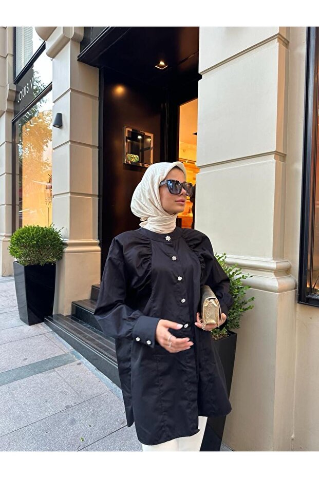 Siyah Ahu Gömlek - 5