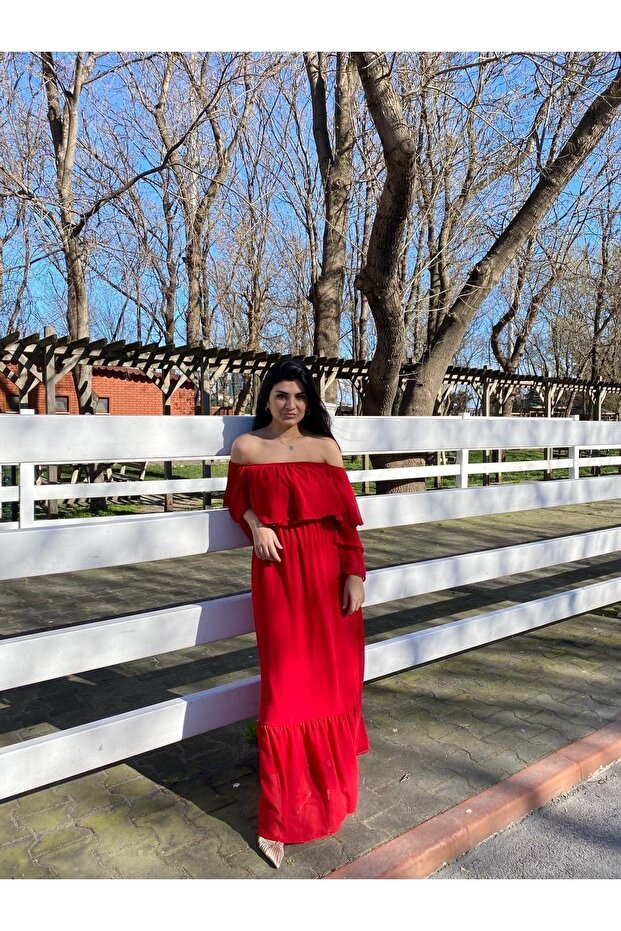 Madonna Collar Chiffon Dress