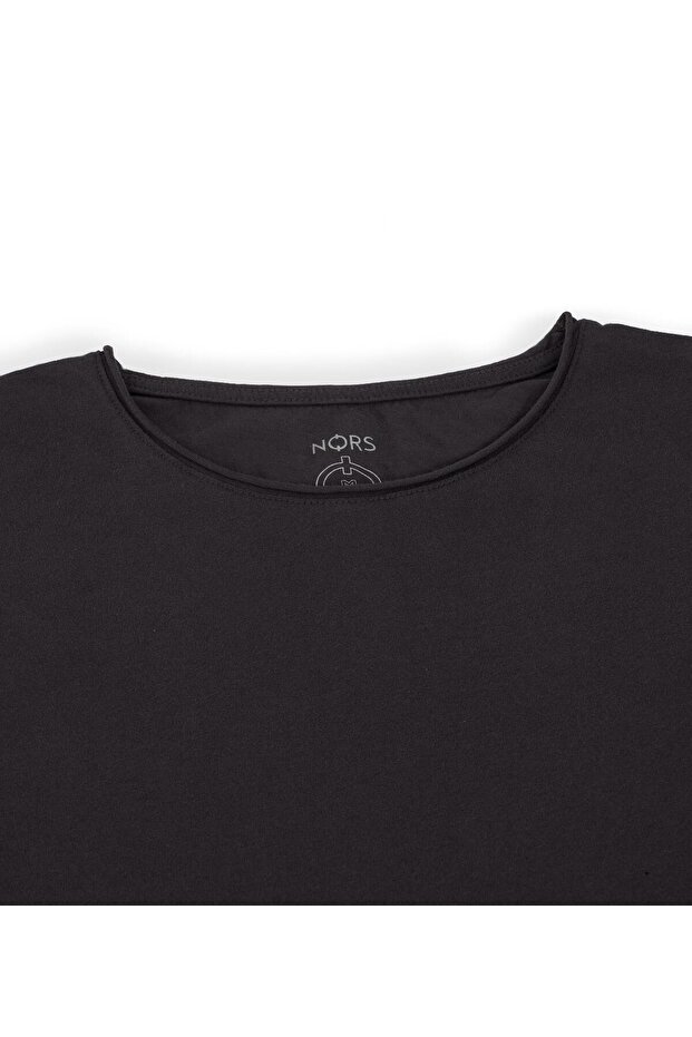 Regular Loose Yaka Tshirt - Antrasit - 3