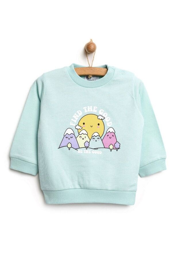 Dívčí mikina Basic Mint - deesha - 1