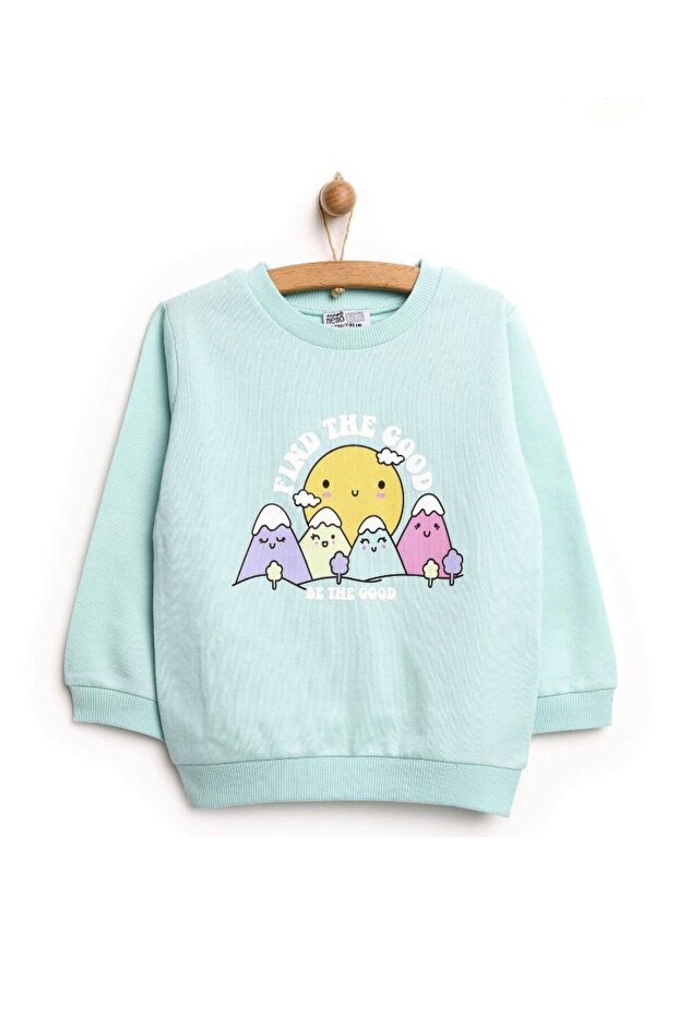 Dívčí mikina Basic Mint - deesha - 4