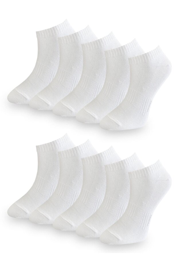 Cotton Short Socks White 10pcs