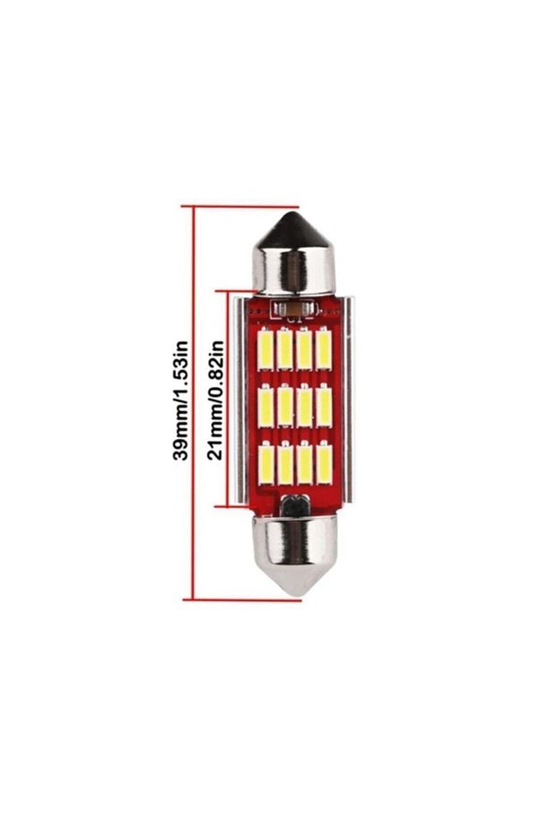 Sofit Led Canbus 39mm Iç Tavan Plaka T10 2 Adet - 2