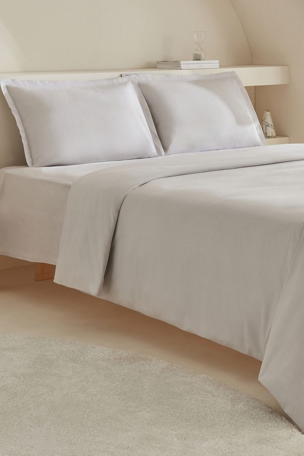 White Collection Lavin Çift Kişilik Nevresim Takımı Taş - 3