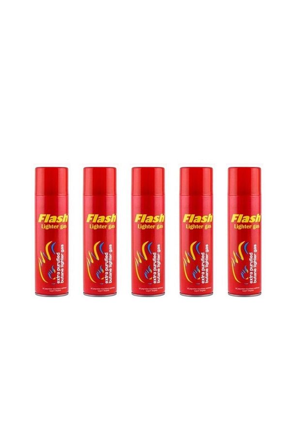 Flash Lighter Çakmak Gazı 270 ml 5 Adet Parlı 8699621150502 - 1