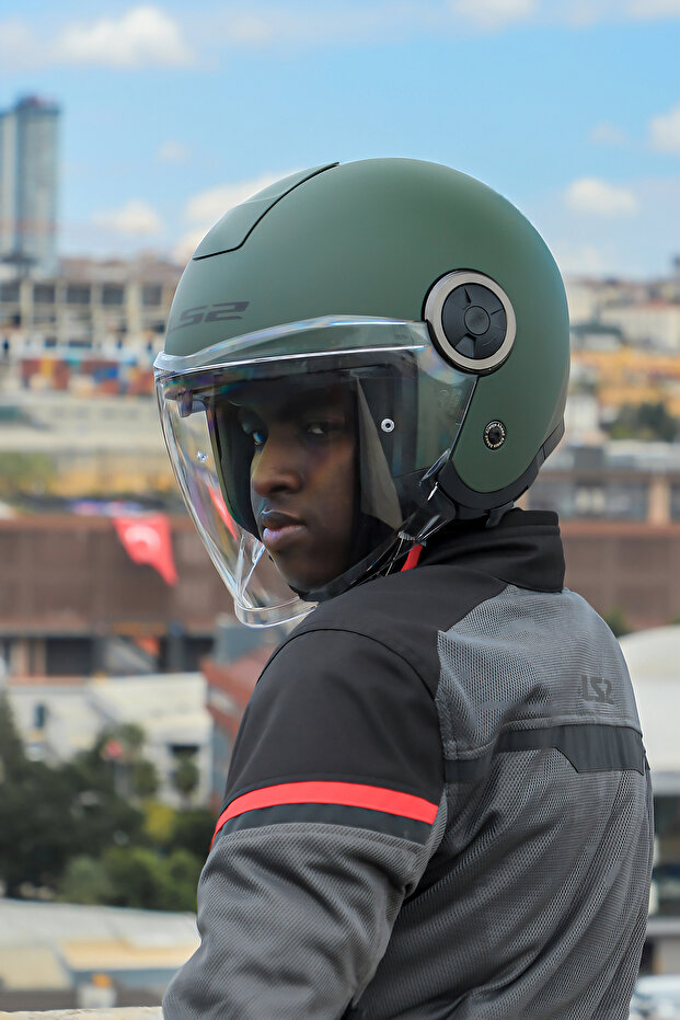 CLASSY MAT YEŞİL KASK - 3