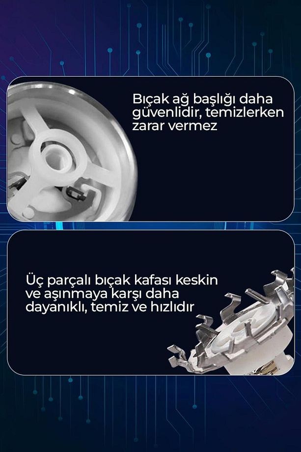 Seyahet Tipi Mini Yuvarlak Tıraş Makinesi - 7