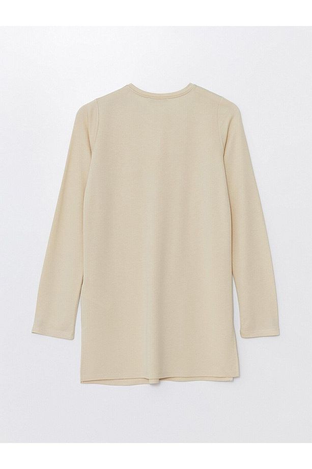 LCWAIKIKI Basic Bisiklet Yaka Baskılı Kadın Tunik - 7
